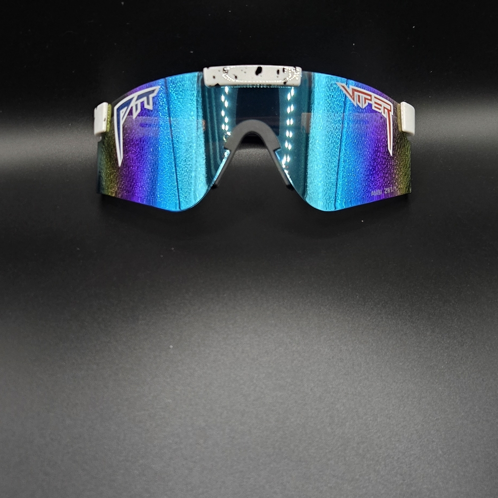 Blue Performance Sunglasses with Iridescent Lens